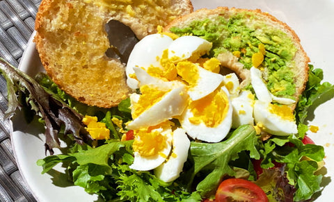 Gluten-Free Egg & Avocado Bagel Recipe