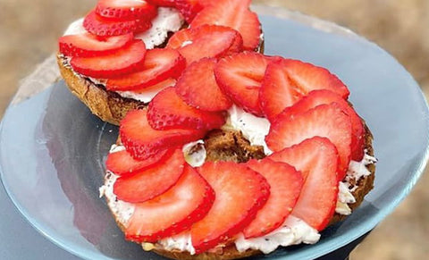 Strawberry Cream Cheese Bagels Recipe
