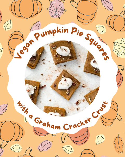 Vegan Pumpkin Pie Squares with GF Crust