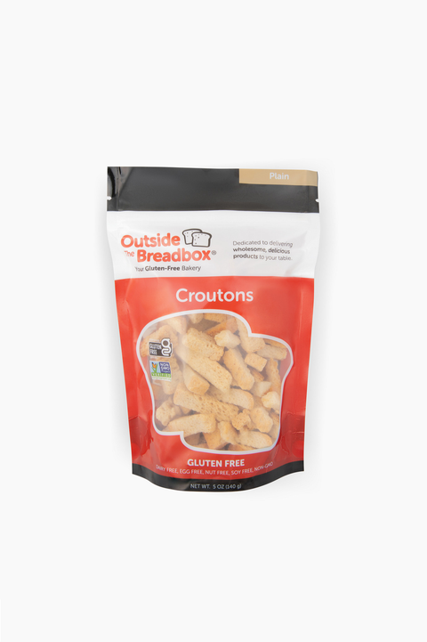 Classic gluten-free croutons, crunchy salad topping