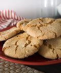 Gluten-free ginger cookies from Outside The Breadbox on a plate