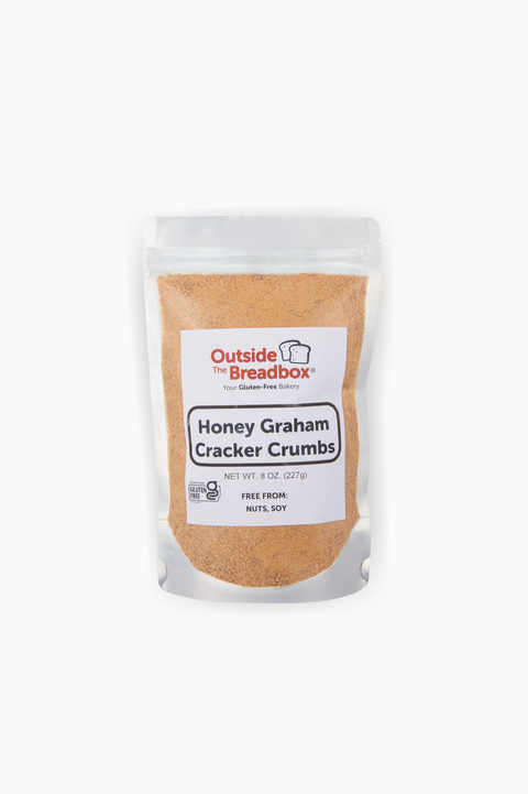 Honey graham gluten-free cracker crumbs for baking and dessert crusts