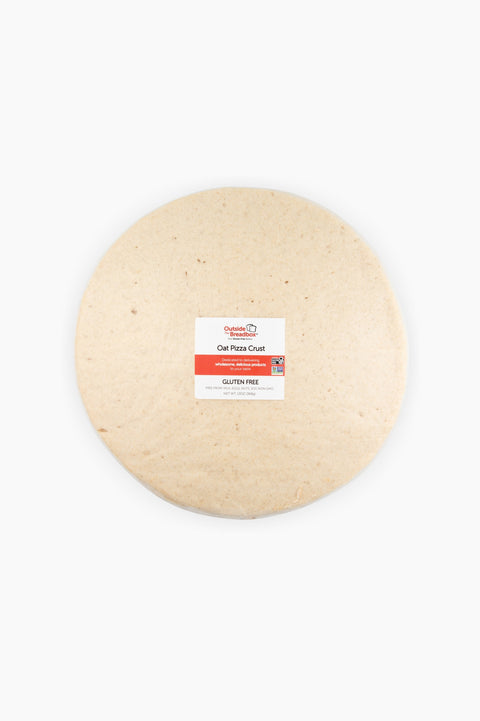 Oat-based gluten-free pizza crust for homemade pizzas