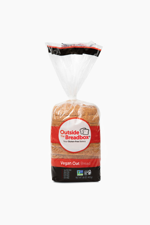 Allergen-free vegan oat bread, soft gluten-free loaf